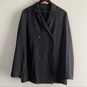 Double Breasted Notch Lapel Blazer